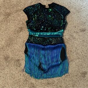 Dance costume - blue/black